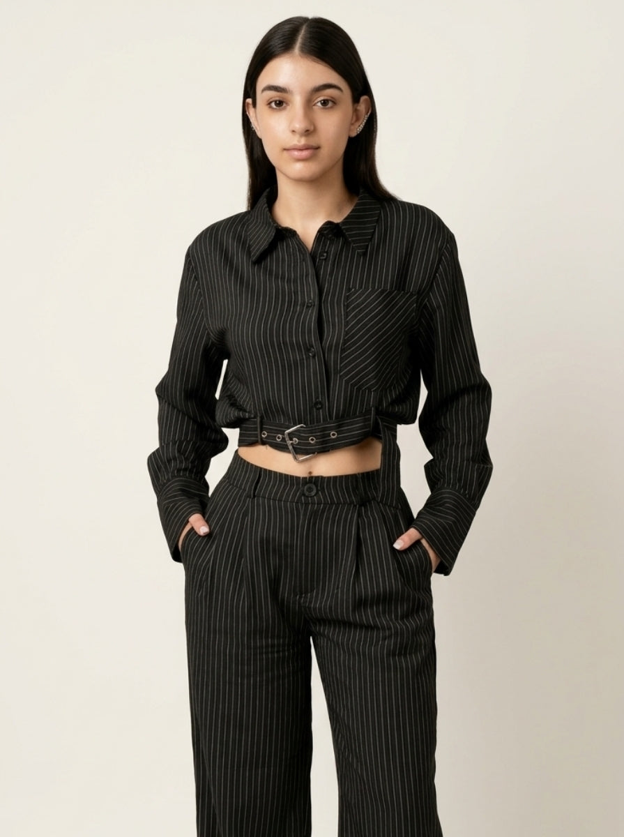 Conjunto fato risca de giz